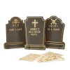 Sale Gravestone Customisable Signs - Pack of 3 Halloween Party