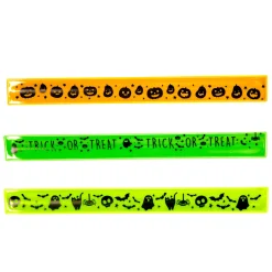 Card Factory Halloween Reflective Snap Bands - Pack of 3