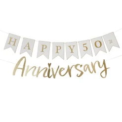 Happy Anniversary Customisable Card Banner Banners & Bunting|Anniversary Party