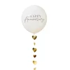 Card Factory Happy Anniversary 18-Inch Latex Balloon & Trailing Heart Tail