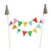 Sale Happy Birthday Bunting Card Cake Topper & Thread Tassels Cake Candles|Birthday Party