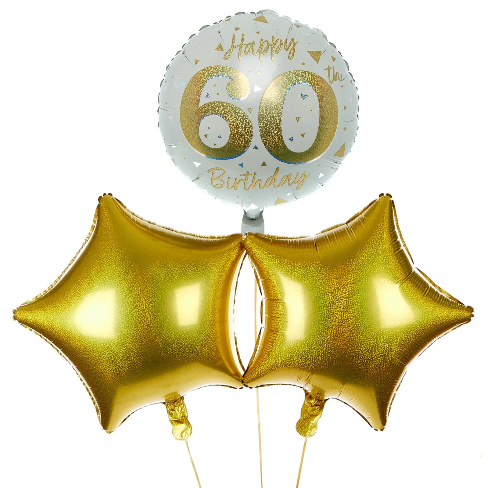 Hot Happy 60th Birthday Balloon Bouquet - DELIVERED INFLATED! 60Th Birthday|30Th Birthday