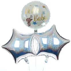 Hot Hello Baby Balloon Bouquet - DELIVERED INFLATED! Kids Balloons For Kids|Character Balloons