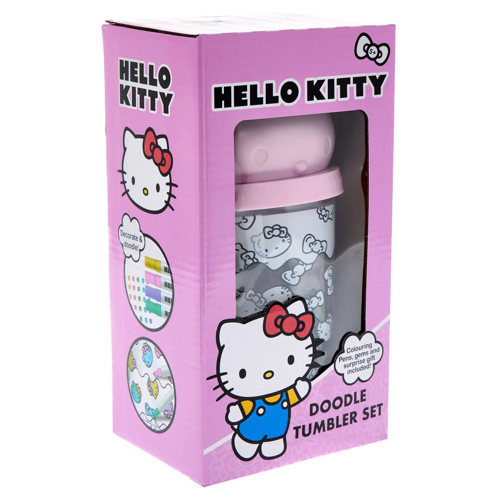 Card Factory Hello Kitty Doodle Tumbler Set