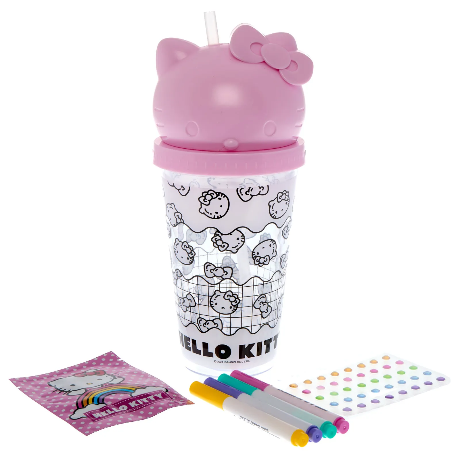 Card Factory Hello Kitty Doodle Tumbler Set