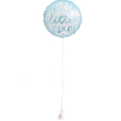 Discount Hello Little Man Balloon & Lindt Chocolates - FREE GIFT CARD! Baby Shower Party|Balloon Bouquets