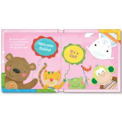 Outlet Hello World! Personalised Pink Storybook Kids Books|New Baby Gifts