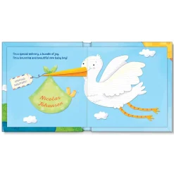 Kids Card Factory Hello World! Personalised Blue Storybook