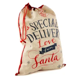 Kids Card Factory Hessian Christmas Sack - Hand Delivered By Santa