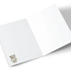 Card Factory Hugs Bear First Communion Photo Card - With Love