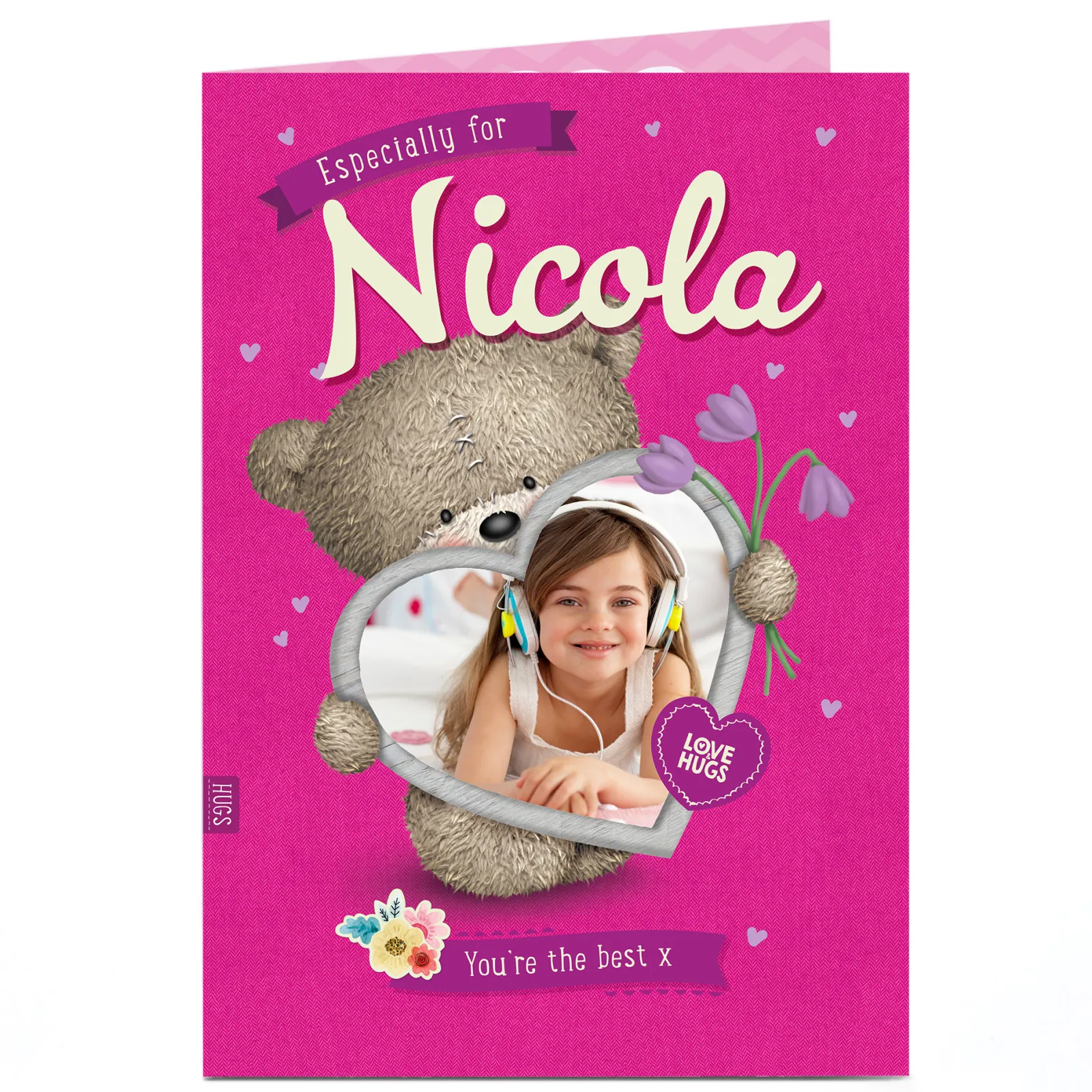 Kids Card Factory Hugs Bear Photo Card - You're The Best