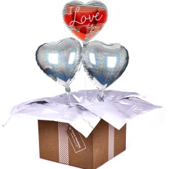 Hot I Love You Heart Balloon Bouquet - DELIVERED INFLATED! Anniversary Party|Balloons For Him