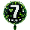 New 18-Inch 7 Today Pixels Foil Helium Balloon Kids Birthday Party|Balloons For Kids