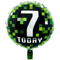 New 18-Inch 7 Today Pixels Foil Helium Balloon Kids Birthday Party|Balloons For Kids