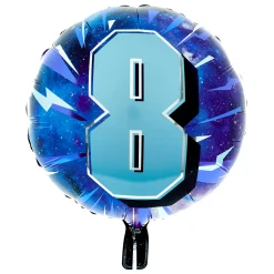 Kids Card Factory 18-Inch Blue 8th Birthday Foil Helium Balloon