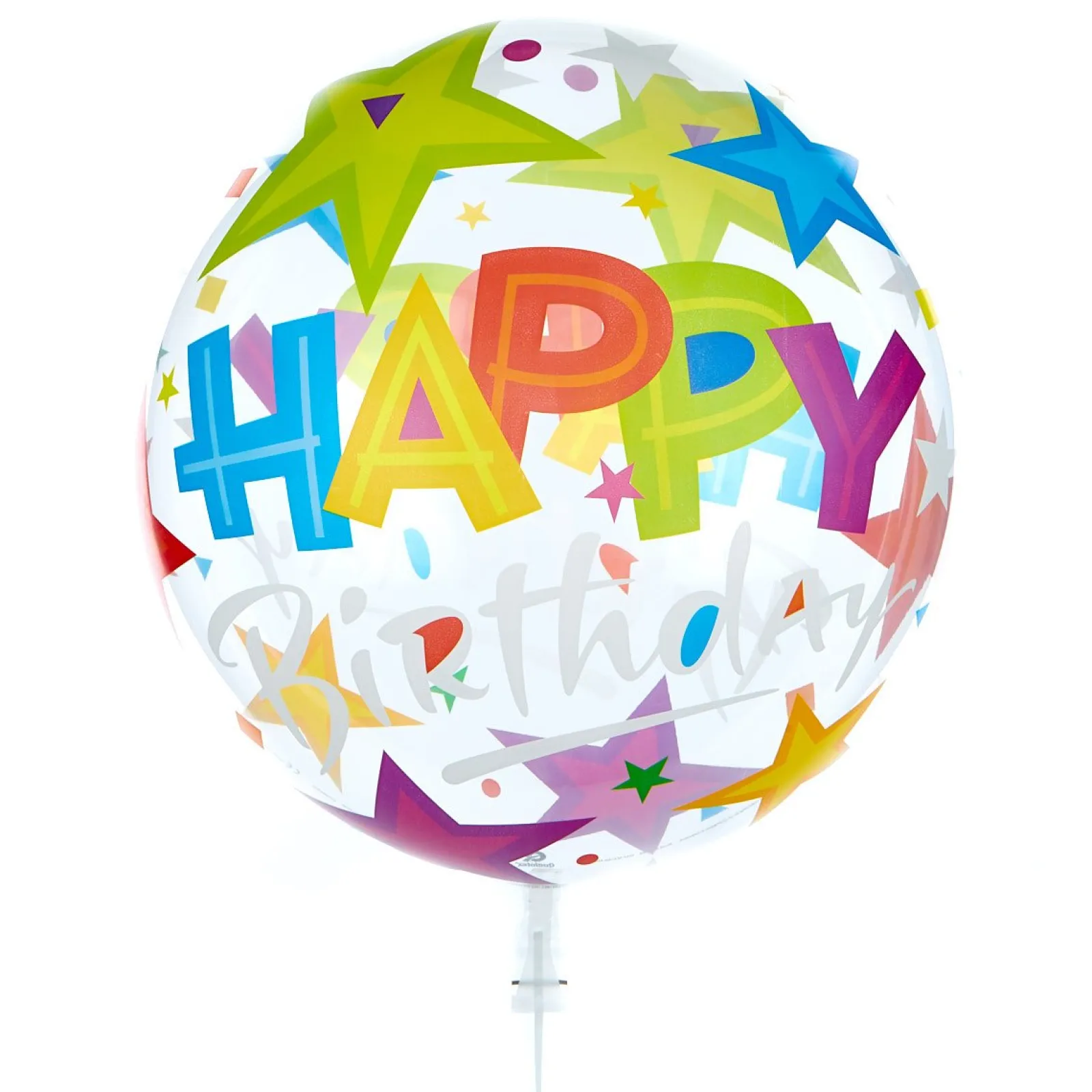 Online 22-Inch Bubble Balloon - Happy Birthday, Stars - DELIVERED INFLATED! Kids Balloons For Kids|Balloons For Him