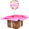 Best 22-Inch Bubble Balloon - Happy Birthday, Pink & Gold Spots - DELIVERED INFLATED! Kids Balloons For Kids|Balloons For Her