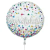 Card Factory 22-Inch Congratulations Confetti Bubble Balloon - DELIVERED INFLATED!