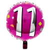 Online 18-Inch Pink & Silver 11th Birthday Foil Helium Balloon Kids Balloons For Kids|Character Balloons