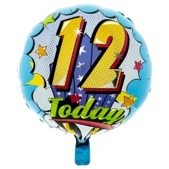 Discount 18-Inch Pop Art 12 Today Foil Helium Balloon Kids Birthday Party|Balloons For Kids