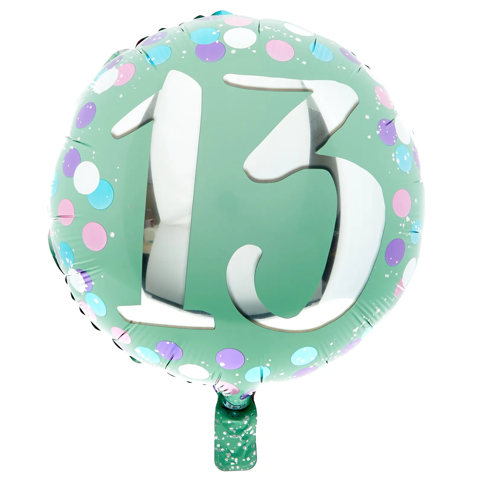 Card Factory 18-Inch Purple & Mint 13th Birthday Foil Helium Balloon