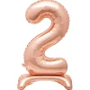 Outlet 30-Inch Rose Gold Air-Fill Standing Number 2 Table Balloon Kids 21St Birthday|Birthday Party