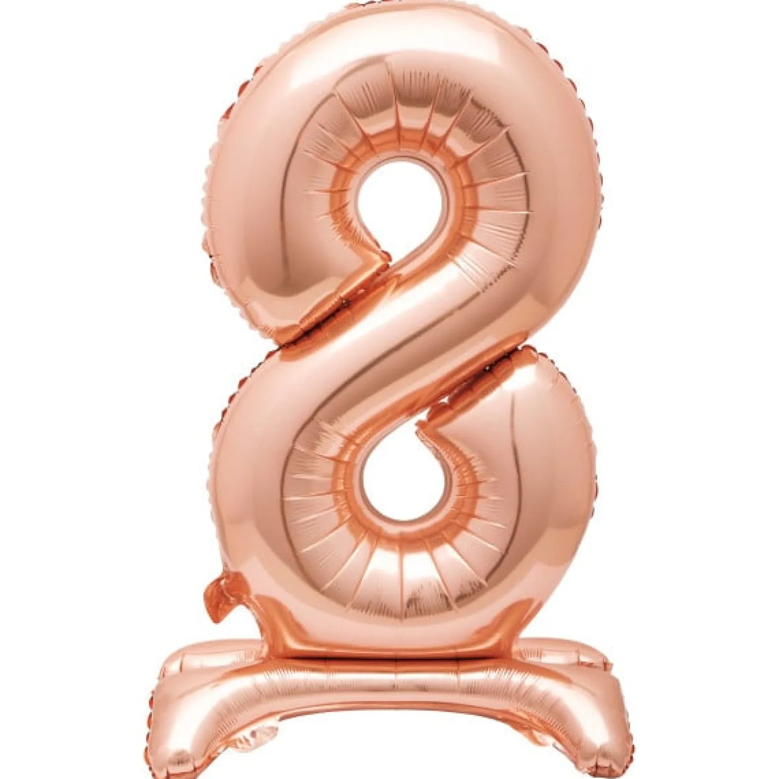 Kids Card Factory 30-Inch Rose Gold Air-Fill Standing Number 8 Table Balloon