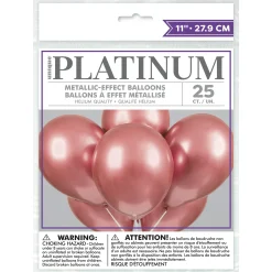 11-Inch Rose Gold Latex Balloons - Pack of 25 Kids Wedding Party|Hen Party