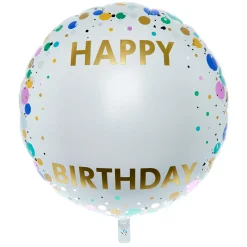 New 31-Inch Spotty Happy Birthday Foil Helium Balloon With Stickers Balloons For Him|Balloons For Her