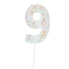 Online Jumbo Number '9' Sprinkle Candle Cake Candles|Birthday Party