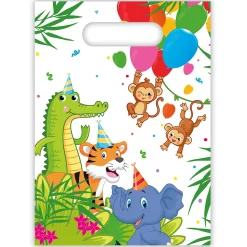 Discount Jungle Balloons Party Tableware & Decorations Bundle - 16 Guests Tableware|Birthday Party