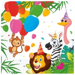 Discount Jungle Balloons Party Tableware & Decorations Bundle - 16 Guests Tableware|Birthday Party