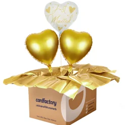 Card Factory Just Married Balloon Bouquet - DELIVERED INFLATED!
