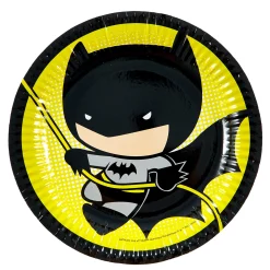 Card Factory Justice League Party Tableware & Decorations Bundle - 16 Guests