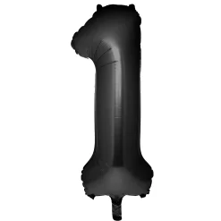 Outlet Large 34-Inch Black Foil Helium Number 1 Balloon - Uninflated Birthday Party|Anniversary Party
