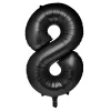 Card Factory Large 34-Inch Black Foil Helium Number 8 Balloon - Uninflated