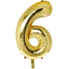 Discount Large 34-Inch Gold Number 6 Foil Helium Balloon - INFLATED Kids 60Th Birthday|16Th Birthday