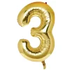 Sale Large 34-Inch Gold Number 3 Foil Helium Balloon (Uninflated) Kids 30Th Birthday|Birthday Party