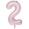 New Large 34-Inch Pale Pink Foil Helium Number 2 Balloon - Uninflated Birthday Party|Anniversary Party