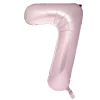 Card Factory Large 34-Inch Pale Pink Foil Helium Number 7 Balloon - Uninflated