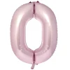 New Large 34-Inch Pale Pink Foil Helium Number 0 Balloon - Uninflated Anniversary Party|Balloons For Her