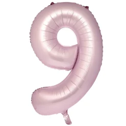 Sale Large 34-Inch Pale Pink Foil Helium Number 9 Balloon - Delivered Inflated Anniversary Party|Number Balloons