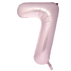 Discount Large 34-Inch Pale Pink Foil Helium Number 7 Balloon - Delivered Inflated Anniversary Party|Number Balloons