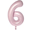 Online Large 34-Inch Pale Pink Foil Helium Number 6 Balloon - Delivered Inflated Anniversary Party|Balloons For Her