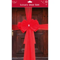 Card Factory Large Red Christmas Door Bow