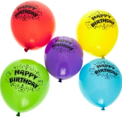 Kids Card Factory Latex Illooms Happy Birthday Light-Up Balloons - Pack of 15