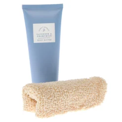 Online Lavender & Chamomile Exfoliate & Nourish Body Butter & Mitt Set Gift Sets|Beauty Gifts