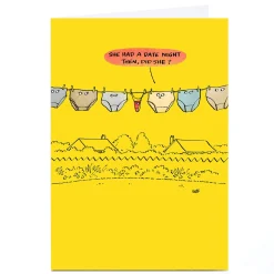 Outlet Lee Fearnley Personalised Card - Date Night Any Occasion|Anniversary