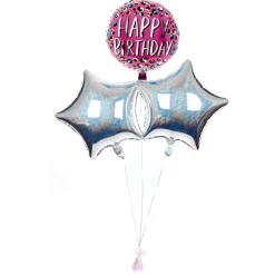 Online Leopard Print Happy Birthday Balloon Bouquet - DELIVERED INFLATED! Kids Birthday Party|Balloons For Kids