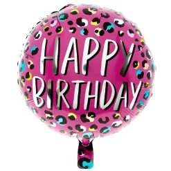 Online Leopard Print Happy Birthday Balloon Bouquet - DELIVERED INFLATED! Kids Birthday Party|Balloons For Kids